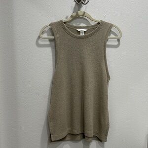 Sleeveless Sage Knit Top